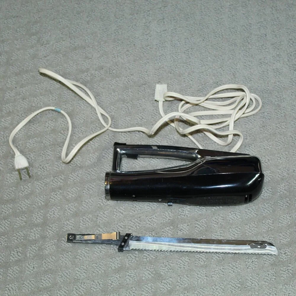 MCM Dormeyer Silver Chef Vintage Silver and Black Electric Carving Knife